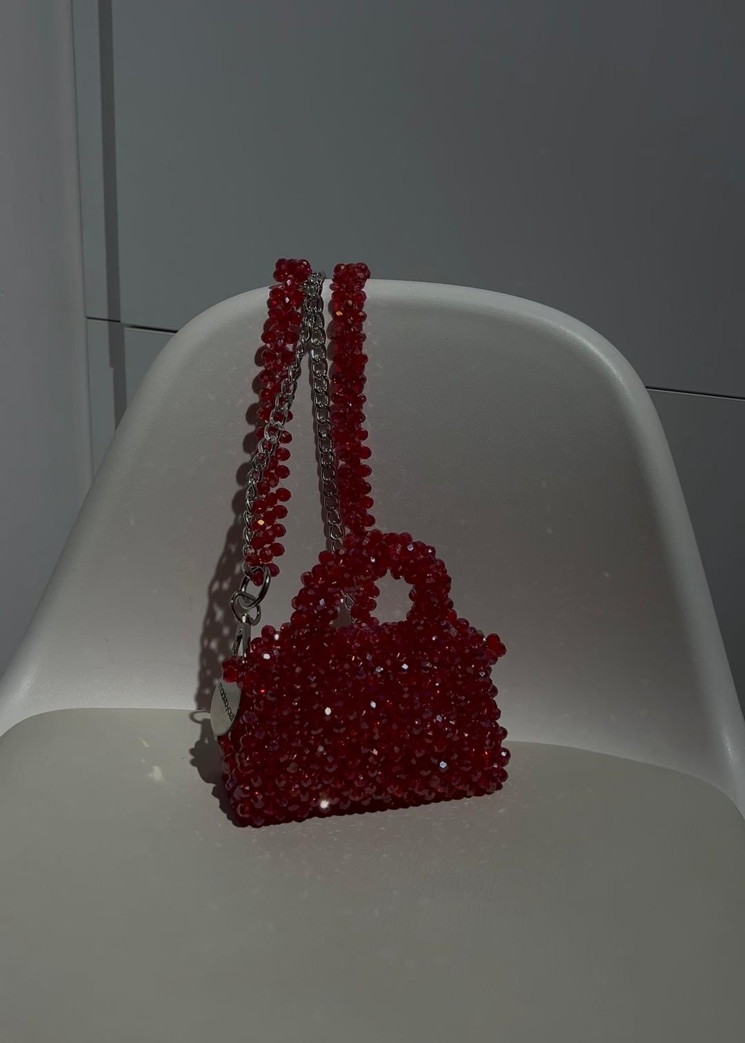 Red Mini Crystal Bag 2